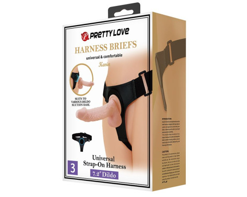 Телесная насадка на поясе со стыковочной платформой Kevin - 19 см.