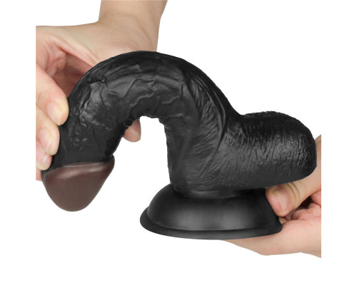 Женский темнокожий страпон Easy Strapon Set 7 Inch - 18 см.