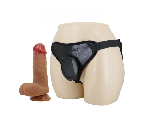 Страпон с универсальным поясом Fogg - 17,5 см.