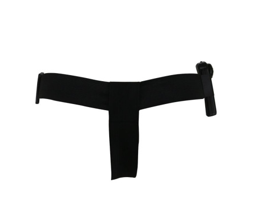 Женский страпон с вибрацией и вагинальной пробкой Ultra Passionate Harness - 18 см.