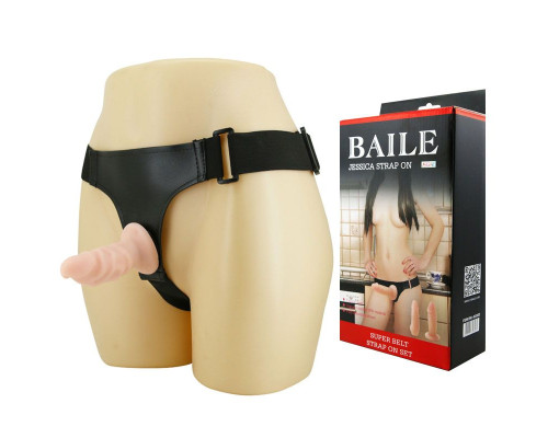 Страпон Jessica с двумя фаллическими насадками - 10 и 10,5 см.