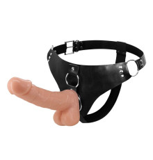 Женский страпон изогнутой формы - 18,3 см.