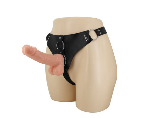 Женский страпон изогнутой формы - 18,3 см.