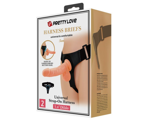 Телесная насадка на поясе со стыковочной платформой Tom - 20 см.