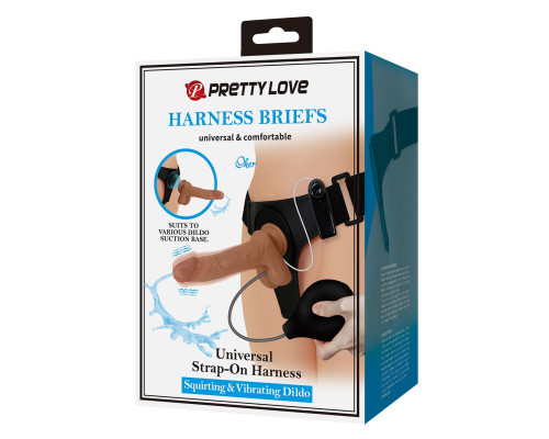 Женский страпон с вибрацией и эффектом эякуляции Oher