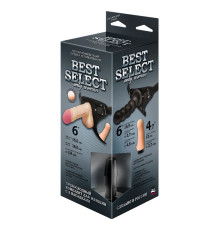 Черный пояс для женщин BEST SELECT с 3 насадками